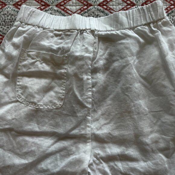 Quince White Linen Ankle Pants - Picture 7 of 12